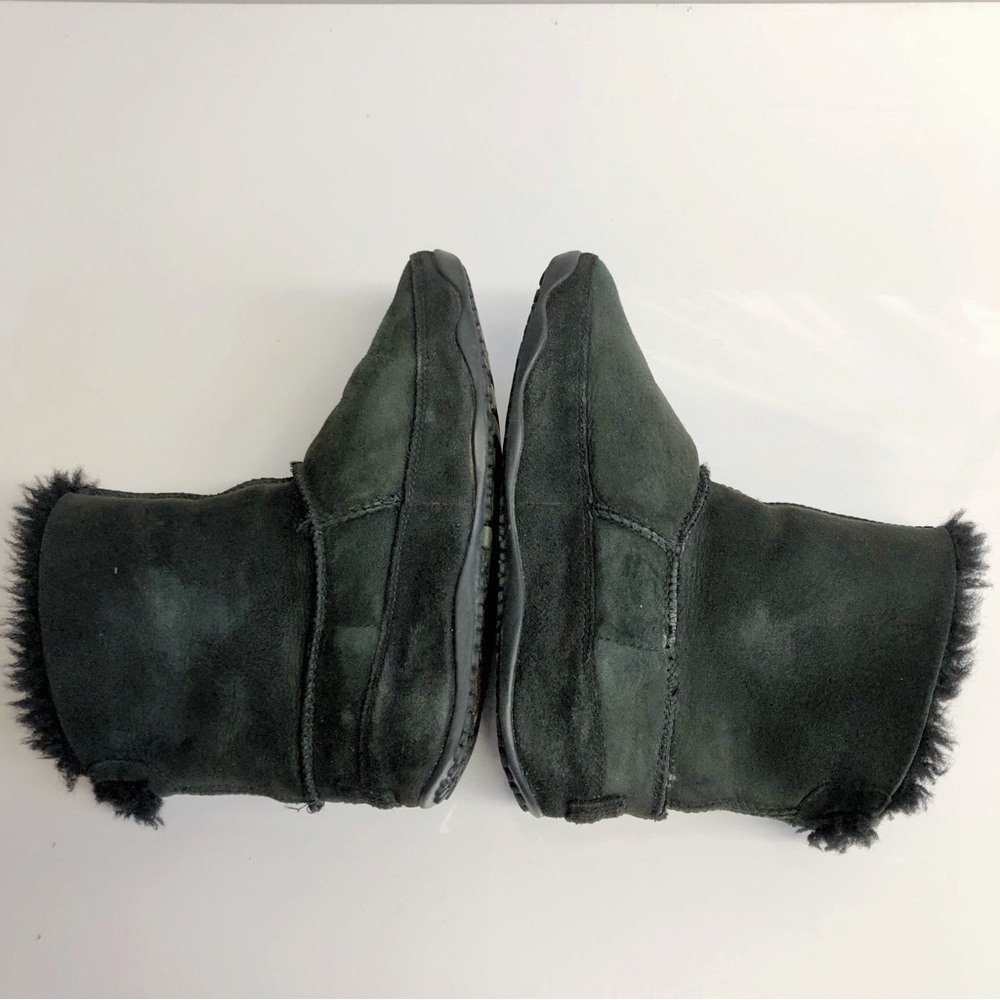 Fitflop Sheep Skin Shearing Genuine Leather Black Winter Boots Size 6.5 - Picture 9 of 16
